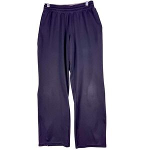 Under Armour Pants Mens Small Black‎ Mesh Track Loose Elastic Waist Gym Training